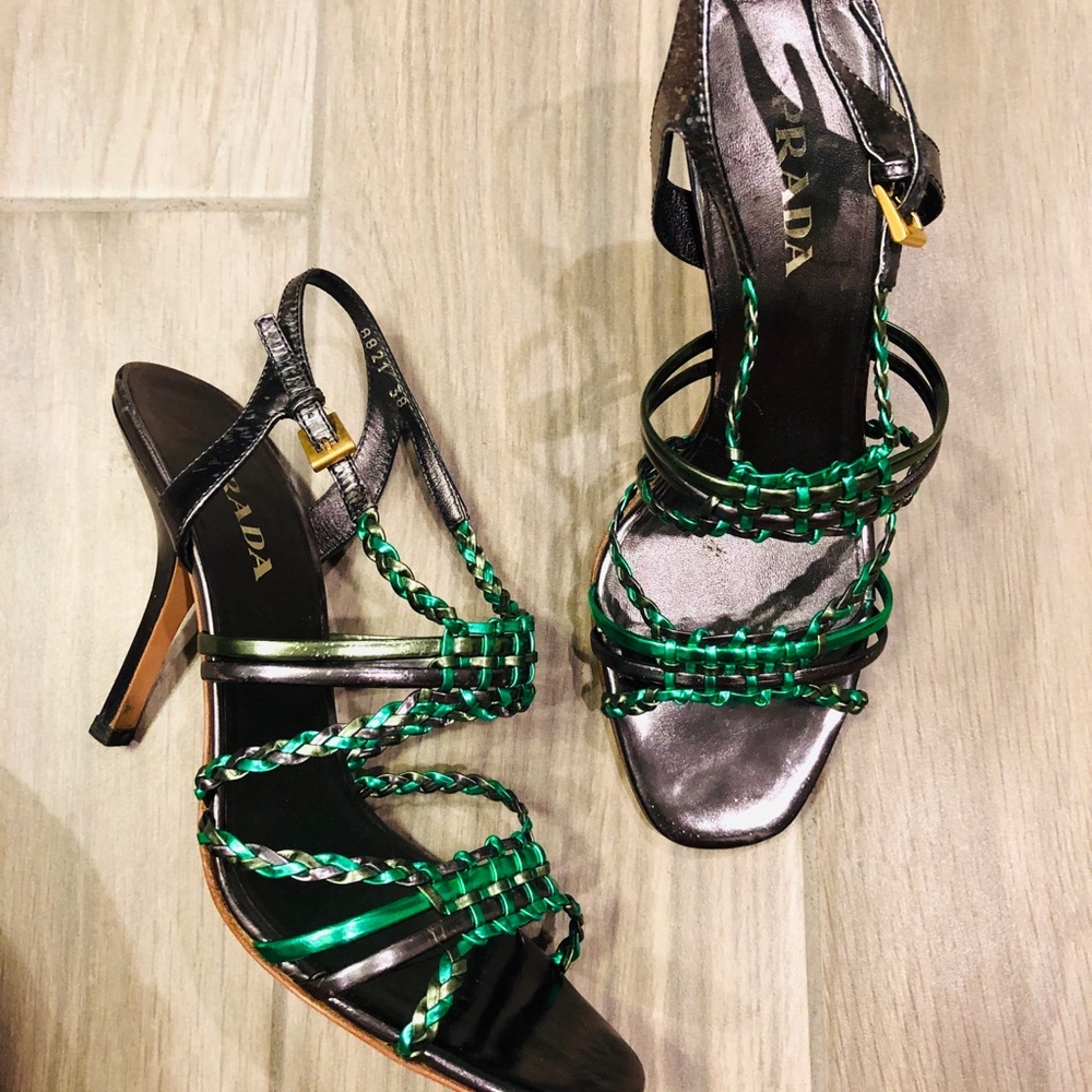 Prada Woven Heel